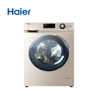 海尔(Haier)8公斤变频烘干家用洗烘一体全自动滚筒洗衣机节能静音空气洗金色G80629HB14G