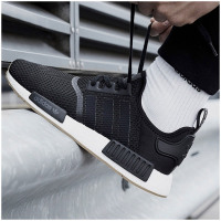 adidas阿迪达斯三叶男子女子休闲鞋Nmd_R1运动鞋B42200 B422001号黑色