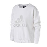 [自营]adidas阿迪达斯女卫衣长袖圆领秋冬休闲运动服DX7199 L DX7199白色