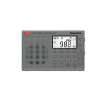熊猫(PANDA) 6137 充电便携 全波段 半导体 收音机(计价单位：个)灰色