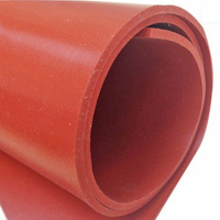 奥泰(Aotai) 1000mm*2mm耐高温红色硅橡胶板密封垫 50㎏/卷