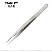 史丹利 不锈钢精密镊子夹持元器件 特尖头短镊子115mm 94-513-23