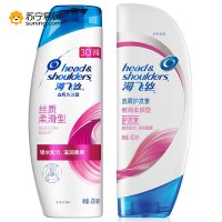 海飞丝洗发水丝质柔滑400ml*2洗发护发组合