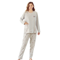 婧麒哺乳衣服夏季家居服女孕妇产后哺乳上衣薄款月子服睡衣套装夏