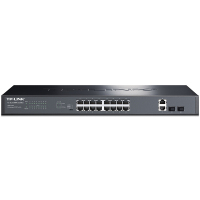 TP-LINK TL-SL1218PE-Combo 16口百兆POE 交换机 2千兆口+2千兆光纤口