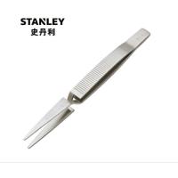 史丹利 不锈钢精密镊子夹持元器件 尖头反弹镊子145mm 94-524-23