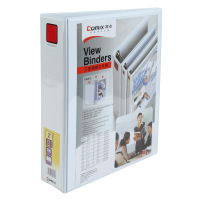齐心(COMIX) A0234 易展示 美式三面插袋文件夹 A4 3寸 2孔 白色 单个价格 10个起订