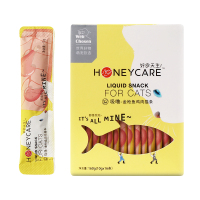好命天生(Honeycare)猫零食 金枪鱼鸡肉猫条160g(10g*16) 宠物猫挑嘴湿粮流质成年幼猫肉条布丁