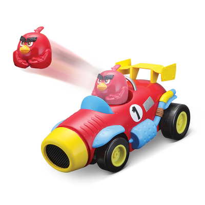 美驰图愤怒的小鸟儿童玩具电动遥控可发射对战特技车跑车赛车男孩玩具礼物