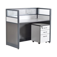 欧宝美办公桌职员桌工作位电脑桌卡座一字型