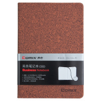 齐心 (COMIX) C5832 软木纹 皮面 笔记本 25K 122张 咖啡色一百起订 单个价格