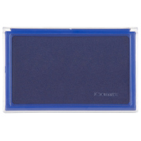 齐心 YC B3720 蓝色/红色印台 速干方形印台 透明外壳长方形颜色随机