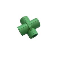 伟星 PPR 绿色J过桥四通 DN20=4分 PPR水管管件 配件