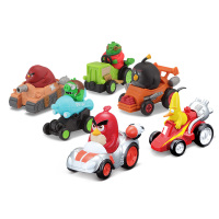 美驰图正版愤怒的小鸟儿童回力玩具小车电影同款愤怒鸟宝宝玩具车