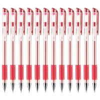 晨光(M&G)Q7红色0.5mm中性笔签字笔水笔 12支/盒