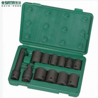 世达(SATA)12件12.5MM系列英制风动套筒组套9008