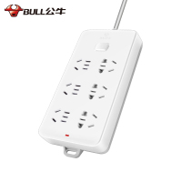 公牛插座109K 3米线 带开关6孔插排大间距插座宽孔六插位插线板家用接线板