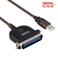 优越者(UNITEK) Y-1020 并口转USB打印线转接器 1284连接打印机接口转换线 36针 1.5米