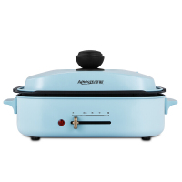 亚摩斯(AMOS) AS-KP1201 多功能 煎烤机 超大使用面积 食品级不粘锅涂层