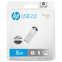 惠普(HP) v220w 8G u盘刻字创意纪念展会企业logo个性化自定义金属U盘定制 宁选