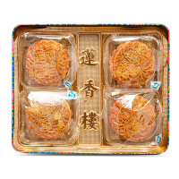 纤享 月饼礼盒双黄白莲蓉750克广式月饼 中秋送礼