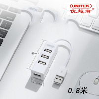 优越者(UNITEK) Y-2140 USB分线器 2.0 4口HUB扩展集线器 0.8米