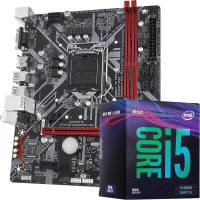 技嘉B365M 主板AORUS ELITE+英特尔i3 9100F+KVR DDR4 2666
