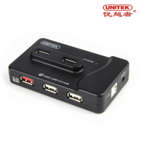 优越者(UNITEK) Y-2072 USB2.0分线器 7口HUB集线器 多接口转换器 黑色 0.8米