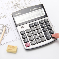 得力(deli)1515语音计算器(棕)(台)宁选