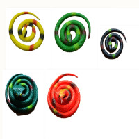 浩酷(HOCO) 儿童仿真橡胶蛇动物模型玩具仿真整蛊吓人恶搞礼物创意软胶蛇 地摊玩具 橡胶蛇5条不重复 65厘米