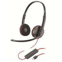 C3220 USB-C双耳头戴式耳机耳麦/降噪麦克风