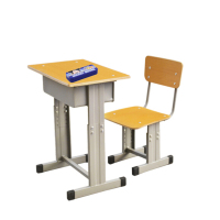 广圣GS学习桌椅 课桌椅 培训桌椅 校用升降课桌椅 学校桌椅(1桌+1椅)