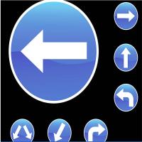 AN 南 . 北 指示牌 路牌 (定制一套装)