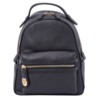 COACH 蔻驰 奢侈品 女士专柜款黑色皮革双肩包女包 31032 LIBLK