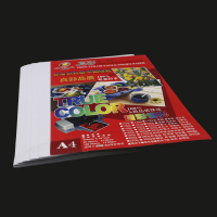 真彩 A4双面彩色喷墨铜板纸 高光相纸高光彩喷白卡喷墨打印图纸 (1张装)