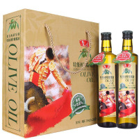 鲁花特级初榨橄榄油 700mLX2瓶装
