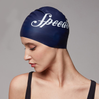 Speedo/速比涛男女 通用款标志印花贴合护发防水泳帽 硅胶泳帽