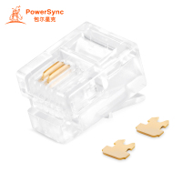 包尔星克 ACPTA62NPA RJ11 6P2C电话水晶头 50个 50个/包