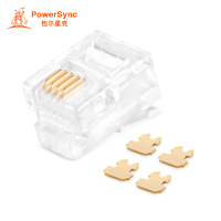 包尔星克 ACPTA64NPA RJ11 6P4C电话水晶头 50个 50个/包