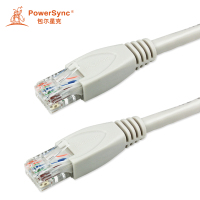 包尔星克 C65B03W 超六类纯铜圆网线 3米 贝吉白色