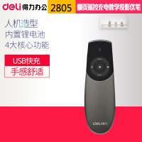 得力(deli) 2805翻页J激光笔 PPT（黑 ）（红光）（支）得力2805