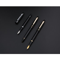 毕加索(Pimio)PS-T5801 黑色金夹铱金笔墨水套装