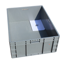 得力(deli)EU4316周转箱加厚塑料物流汽车配件周转箱400mm*300mm*175mm
