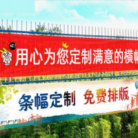 金穗慧采 6287 条幅门头招牌红色海报户外订做标语3M 单位：条