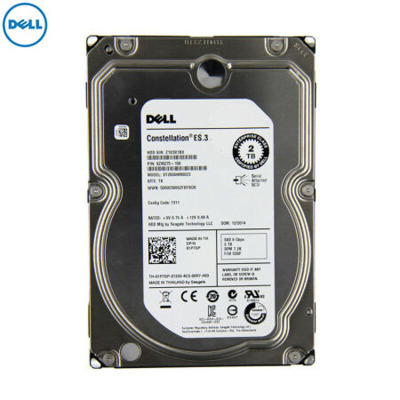 戴尔(DELL)R730服务器原厂存储硬盘 3.5英寸 7.2K SAS 12G 7200转 2TB硬盘