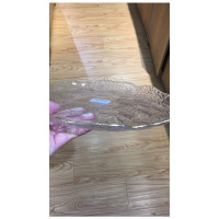 大千 金边透明不规则水果盘 单个装