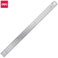 [精选]得力(deli) 8463 不锈钢直尺/刻度尺 30cm*(5个起订)