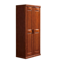 广圣GS两门衣柜 实木衣柜 中式实木衣柜 实木衣橱 卧房家具 两门衣橱 单位公寓衣柜