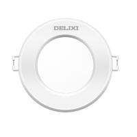 德力西(DELIXI)5W冷白光 开孔8-9公分J雅白LED筒灯金属铝材筒灯