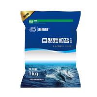 海盐未加碘大粒盐颗粒盐盐家用盐焗腌制泡菜食盐无抗结剂1kg装